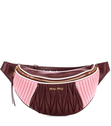 miu miu matelassé belt bag